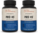 45 Billion CFU Probiotic Formula - 11 Strains, Dairy Free, Delayed Release Capsules - Immune & Digestive Support - 2 Pack of 60 Capsules