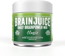 Organic BrainJuice Nootropic Powder Drink Mix for Energy and Focus, Gluten Free with L Theanine, Alpha GPC, Vitamin B, Green Tea Extract, Caffeine - 15 Servings