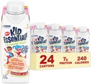 24-Pack BOOST Kid Essentials 1.0 Strawberry Splash 8 fl oz Cartons - Nutritious Drink for Kids with Essential Vitamins and Minerals