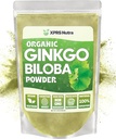 Organic Ginkgo Biloba Powder for Cognition and Immunity Boost - Vegan-Friendly Supplement (16 oz)