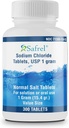 Electrolyte Replenisher Tablets 1 gm - Normal Salt Supplement | Safrel Sodium Chloride | Hydration Drink (300 Count)