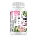 Women's Hair Growth Biotin Gummies with 5000mcg Biotin, Iodine, Choline, Inositol - USA Made Hair, Skin, Nails Vitamins - Gomitas para el Cabello by FORTE NATURALS