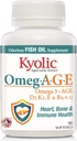 Kyolic Omeg-Age Softgels - Promotes Heart, Bone, and Immune Health - 90 Count