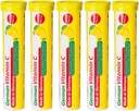 40 Vegan Lemon Lime Effervescent Vitamin C Tablets - 180mg - Made in Germany by T&D