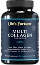 Grass-Fed Collagen Peptides Capsules with Digestive Enzyme - Multi-Type Hydrolyzed Protein for Hair, Skin, Joints & Gut Health
