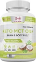Natural Slim Heat Keto MCT Oil Capsules - Fast-Acting Ketosis Fuel for Women and Men - Non-GMO, Made in USA - 30 Day Supply