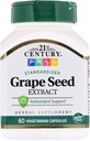 60 Capsules of 21st Century Grape Seed Extract - Antioxidant Support Supplement