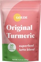 Original Turmeric Superfood Latte Blend with Coconut & Ginger - Supports Skin Glow, Gut Health, Immunity - Vegan, Keto, Sugar-Free - 30 Servings