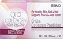 Japanese Sato Q10 & Collagen Peptides 500mg for Skin, Hair, Nails, Bones & Joints - 10 Bottles x 1oz - Made in Japan