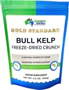 3.5 OZ Organic Bull Kelp Crunch - Sustainably Harvested Durvillaea Potatorum for Thyroid Support, Non-GMO, Vegan-Friendly