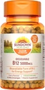 Cherry Flavored Vegetarian B12 5000mcg Microlozenges for Cellular Energy Support