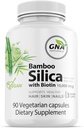 Bamboo Silica with Biotin 10000mcg - Joint and Hair Health Supplement - 90 v-caps - GNA Naturals