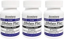 3 Pack of ELFOLATE Plus® 3mg L-Methylfolate Tablets - Professional Strength Methyl Folate Supplement