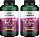 2-Pack Swanson Glucosamine Sulfate 2Kcl 500mg 250 Capsules - Joint Health Support Supplement
