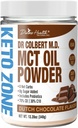 Dr. Colbert's Keto Zone MCT Oil Powder - Dutch Chocolate Flavored, All Natural, Keto Approved, 0 Net Carbs, Gluten Free - 30 Day Supply