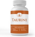 100 Capsules of Pure Taurine with Original Ingredients - Lab Verified, No Additives or Fillers