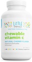 Cherry Flavored Kids Chewable Vitamin C Supplement with Pectin and Rose HIPS - Immune Support and Skin Health - 90 Tablets