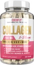 Premium Collagen Pills for Women - 120 Capsules, 2100mg Hydrolyzed Collagen, Grass Fed Supplements with Hyaluronic Acid, Vitamin C, Bioperine - Anti-Aging Support for Skin and Hair
