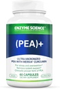 All-Natural Enzyme Science Pea+ Capsules with Meriva Curcumin - Supports Nervous, Immune, & Muscular Systems - 60 Count