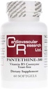 Pantethine-300 Vitamin B5 for Cardiovascular Health, White Capsules, 60 Count