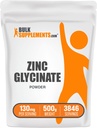 Zinc Glycinate Powder Supplement - 40mg Zinc per Serving, Immune Support, Gluten Free - 500g (1.1 lbs) Pack for Sale