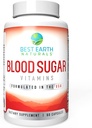 Natural Blood Sugar Control Vitamins - 60 Count by Best Earth Naturals