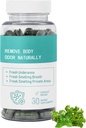 Natural Chlorophyll Pills for Gut, Skin Health & Digestion Support - Internal Deodorant Supplement with Vegan Capsules (30pcs)