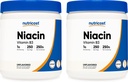 Nutricost Niacin Vitamin B3 Powder 500g (2 Pack) - 1g per Serving - Includes Scoop
