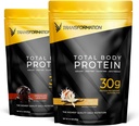 SPR Body Transformation Protein Powder | Chocolate & Vanilla | 30G Multi-Protein Blend with Collagen & MCT Oil | Low Carb Shake with BCAA & Probiotics