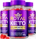 Rize Labs Royal Keto Gummies 3 Pack - Organic Apple Cider Vinegar Gummies for Slimming Formula Support in Men and Women (180 Gummies)