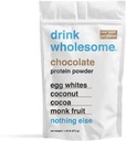Chocolate Egg White Protein Powder - Gentle on Stomachs, Dairy & Lactose Free, No Artificial Sweeteners - Ideal for Carnivore & Paleo Diets, Suitable for Kids & Seniors