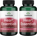 Swanson Heart Essentials 90 Veg Capsules - Pack of 2