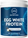Vanilla Flavored MRM Nutrition Egg White Protein Powder - 23g Fat-Free Protein with Digestive Enzymes - Clinically Tested - 10 Servings